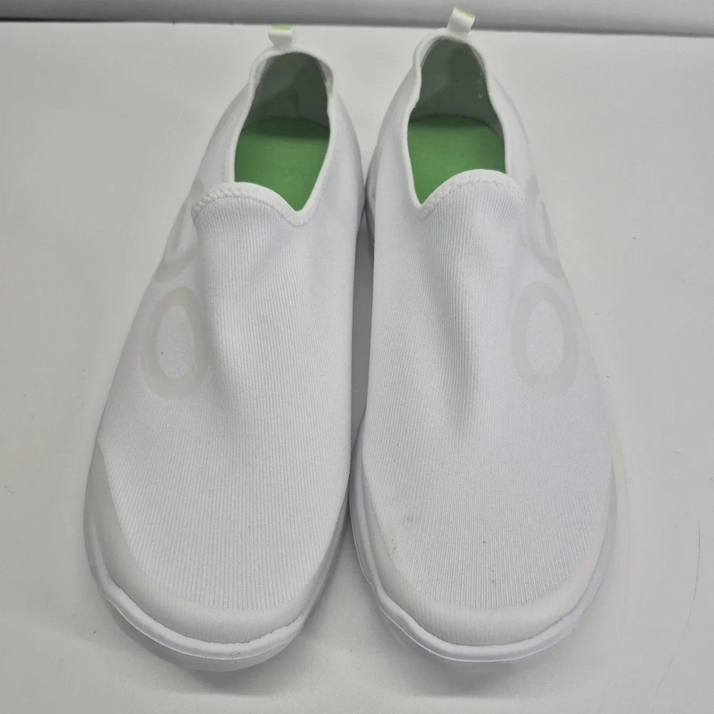 Men's OOFOS OOmg Sport Low Shoes Size 11.5 White Slip On